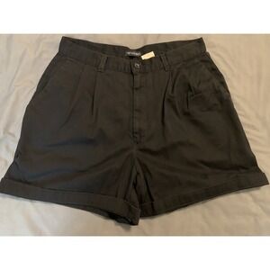Dockers Chino Shorts Women's 14 Black Cotton High-Rise 30x3 Beach Play